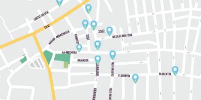 地图弗洛伦廷特拉维夫