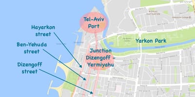 公园的特拉维夫地图