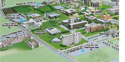 特拉维夫大学的校园地图